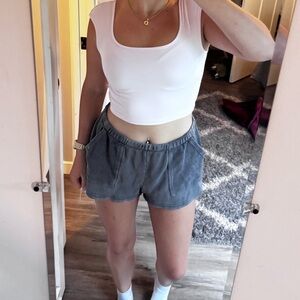 Wild Fable Light Pink Criss-Cross Back Crop Top – Size Medium 💗